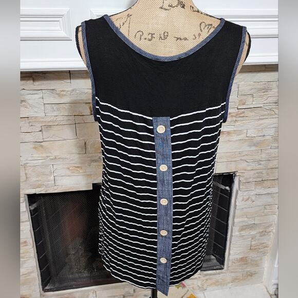 STRIPED‎ super soft button detail task top size XL - Picture 2 of 6